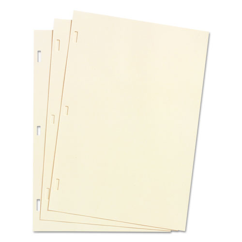 Looseleaf Minute Book Ledger Sheets, 14 x 8.5, Ivory, Loose Sheet 100/Box. Picture 1