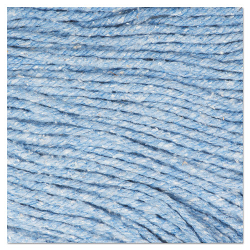 Super Loop Wet Mop Head, Cotton/Synthetic Fiber, 5" Headband, Medium Size, Blue. Picture 10