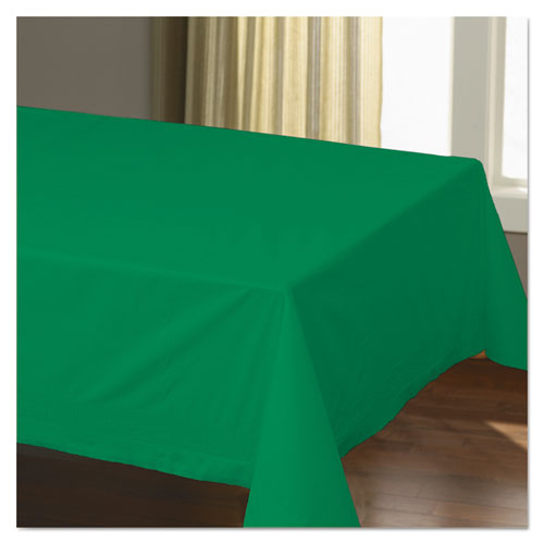 Cellutex Table Covers, Tissue/Polylined, 54" x 108", Jade Green, 25/Carton. Picture 1