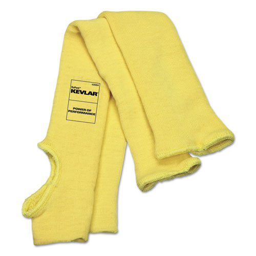Economy Series DuPont Kevlar Fiber Sleeves, One Size Fits All, Yellow, 1 Pair. Picture 1