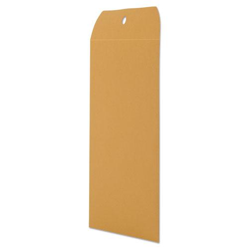 Kraft Clasp Envelope, #55, Square Flap, Clasp/Gummed Closure, 6 x 9, Brown Kraft, 100/Box. Picture 4