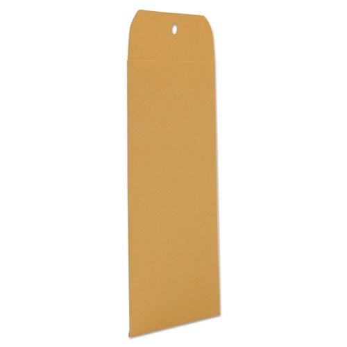 Kraft Clasp Envelope, #63, Square Flap, Clasp/Gummed Closure, 6.5 x 9.5, Brown Kraft, 100/Box. Picture 4