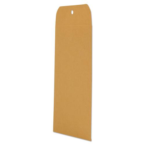 Kraft Clasp Envelope, #63, Square Flap, Clasp/Gummed Closure, 6.5 x 9.5, Brown Kraft, 100/Box. Picture 3
