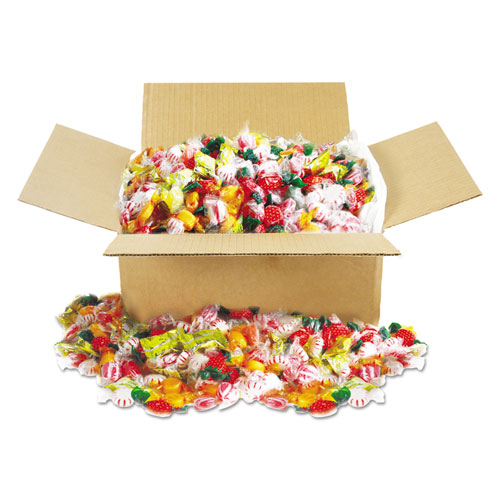 Fancy Assorted Hard Candy, Individually Wrapped, 10 lb Value Size Box. The main picture.