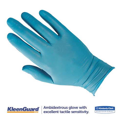 G10 Nitrile Gloves, Powder-Free, Blue, 242 mm Length, Large, 100/Box, 10 Boxes/Carton. Picture 5