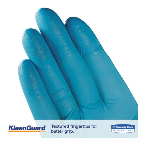 G10 Nitrile Gloves, Powder-Free, Blue, 242 mm Length, Large, 100/Box, 10 Boxes/Carton. Picture 2