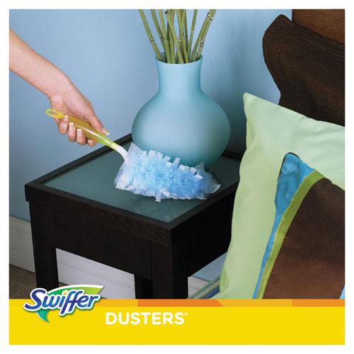 Dusters Starter Kit, Dust Lock Fiber, 6" Handle, Blue/Yellow. Picture 3