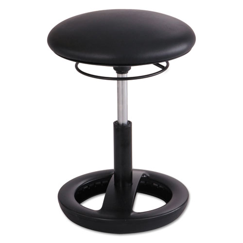 Twixt Desk Height Ergonomic Stool, 22.5" Seat Height, Supports up to 250 lbs., Black Seat/Black Back, Black Base. Picture 1