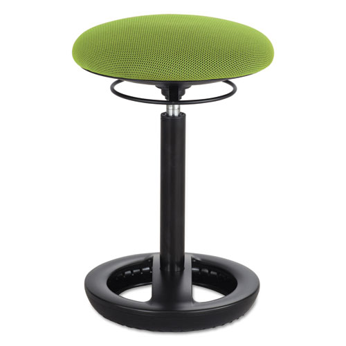 Twixt Desk Height Ergonomic Stool, 22.5" Seat Height, Supports up to 250 lbs., Green Seat/Green Back, Black Base. Picture 1
