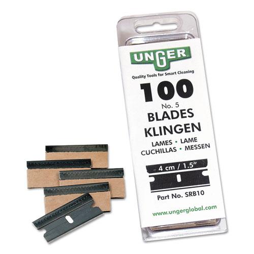 Safety Scraper Replacement Blades, #9, Stainless Steel, 100/Box. The main picture.