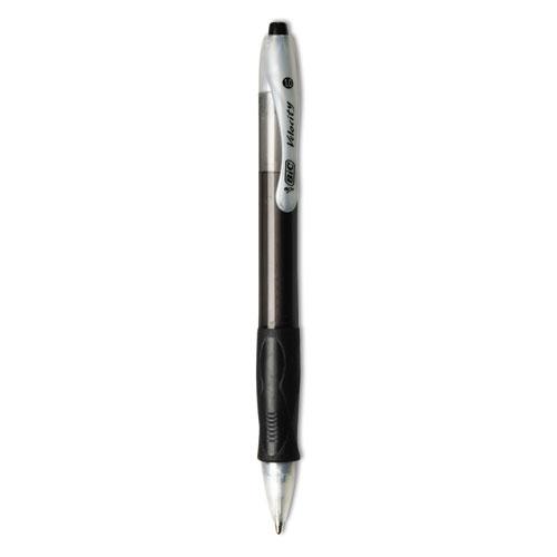 Velocity Easy Glide Ballpoint Pen Value Pack, Retractable, Medium 1 mm, Black Ink, Black Barrel, 36/Pack. Picture 2