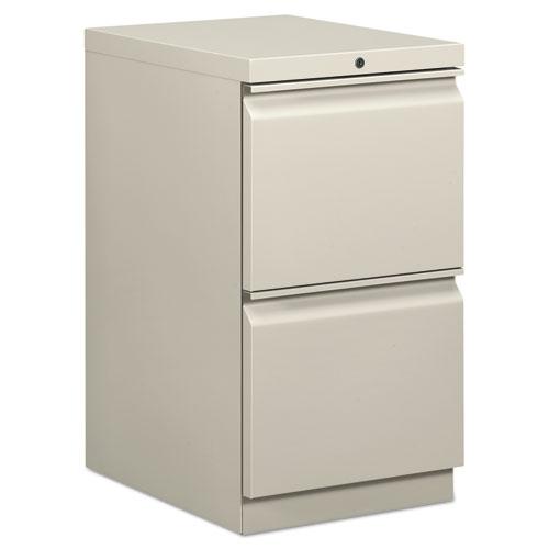 Mobile Pedestals, Left or Right, 2 Legal/Letter-Size File Drawers, Light Gray, 15" x 20" x 28". Picture 1