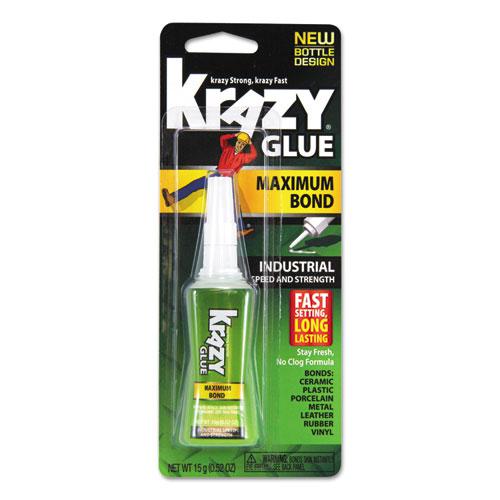 Maximum Bond Krazy Glue, 0.52 oz, Dries Clear. Picture 1