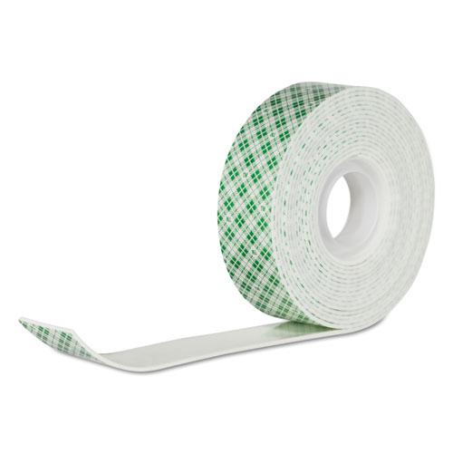 Permanent High-Density Foam Mounting Tape, Holds Up to 15 lbs, 1 x 125, White. Picture 3
