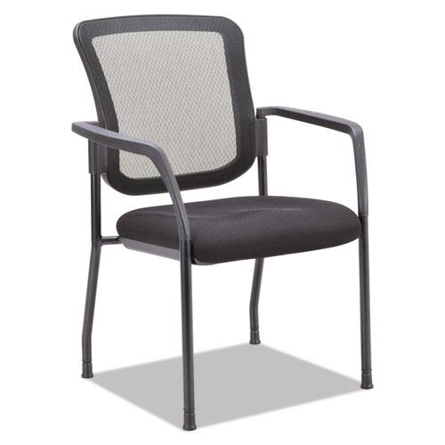 Alera TCE Series Mesh Guest Stacking Chair, 26" x 25.6" x 36.2", Black. Picture 4