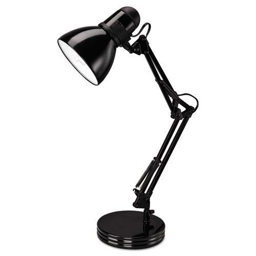 Architect Desk Lamp, Adjustable Arm, 6.75w x 11.5d x 22h, Black. Picture 2