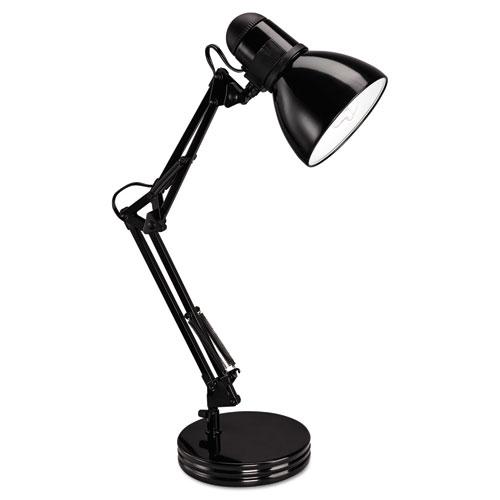 Architect Desk Lamp, Adjustable Arm, 6.75w x 11.5d x 22h, Black. Picture 3