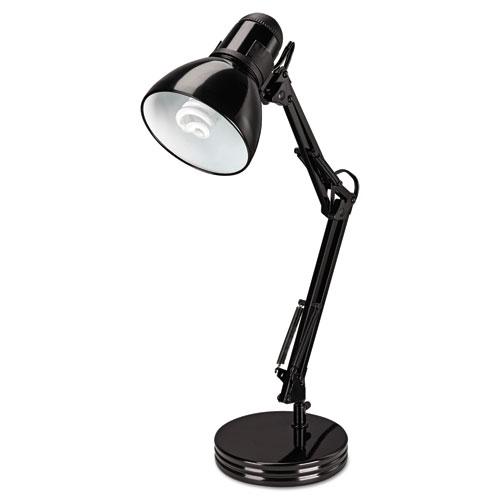 Architect Desk Lamp, Adjustable Arm, 6.75w x 11.5d x 22h, Black. Picture 1