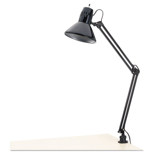 Architect Lamp, Adjustable, Clamp-on, 6.75w x 20d x 28h, Black. Picture 1