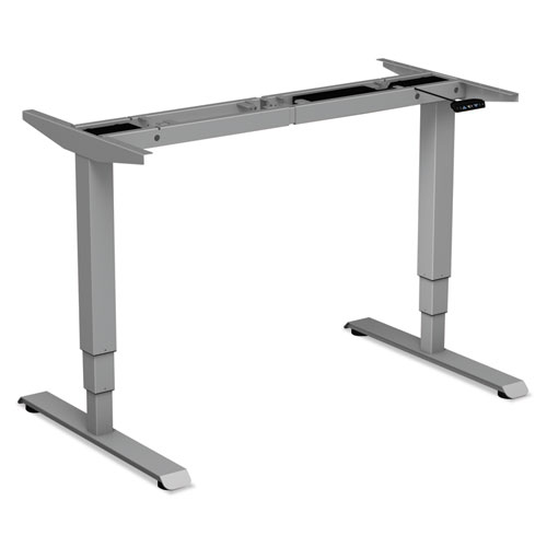 AdaptivErgo 3-Stage Electric Height-Adjustable Table Base with Memory Controls, 48 to 72 w x 24 to 36d x 25 to 50.7h, Gray. The main picture.