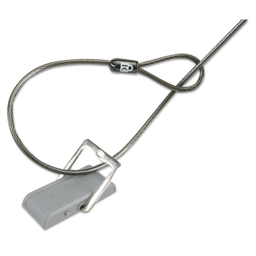 Desk Mount Cable Anchor, Gray/White. Picture 1