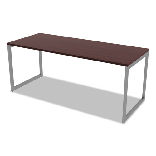 Alera Open Office Desk Series Adjustable O-Leg Desk Base, 30" Deep, Silver. Picture 34