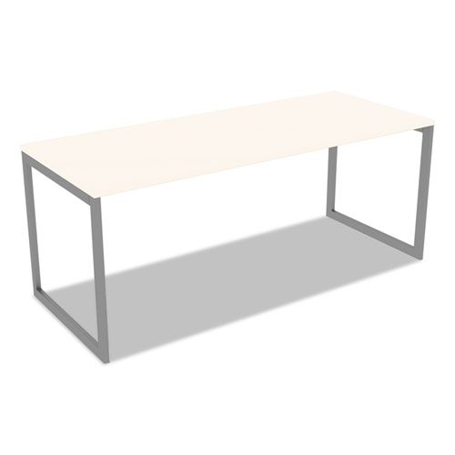 Alera Open Office Desk Series Adjustable O-Leg Desk Base, 30" Deep, Silver. Picture 16