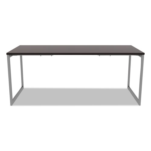 Alera Open Office Desk Series Adjustable O-Leg Desk Base, 30" Deep, Silver. Picture 20