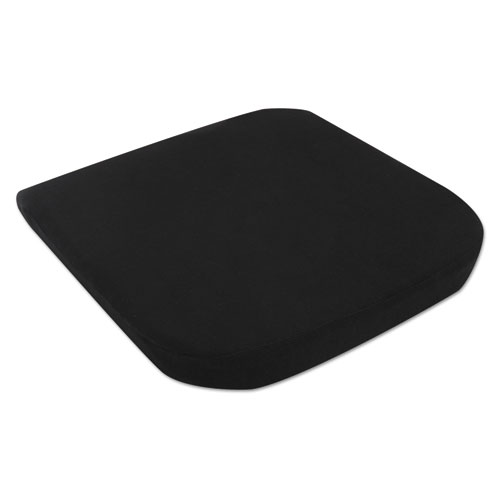 Cooling Gel Memory Foam Seat Cushion, Fabric Cover with Non-Slip Under-Cushion Surface, 16.5 x 15.75 x 2.75, Black. Picture 4