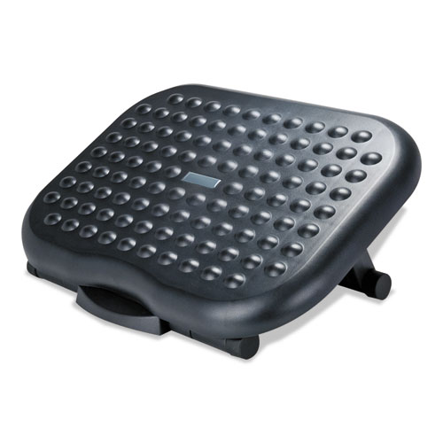 Relaxing Adjustable Footrest, 13.75w x 17.75d x 4.5 to 6.75h, Black. Picture 4
