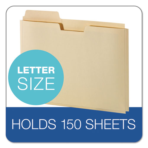 File Folder Pocket, 0.75" Expansion, Letter Size, Manila, 10/Pack. Picture 3