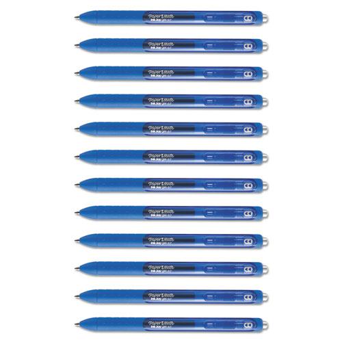 InkJoy Gel Pen, Retractable, Medium 0.7 mm, Blue Ink, Blue Barrel, Dozen. Picture 4