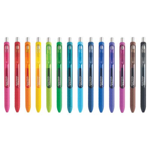 InkJoy Gel Pen, Retractable, Medium 0.7 mm, Assorted Ink and Barrel Colors, 14/Pack. Picture 7