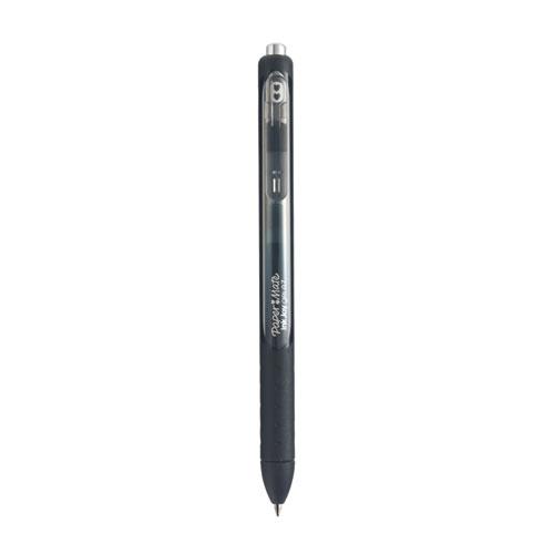 InkJoy Gel Pen, Retractable, Medium 0.7 mm, Black Ink, Black Barrel, Dozen. Picture 2
