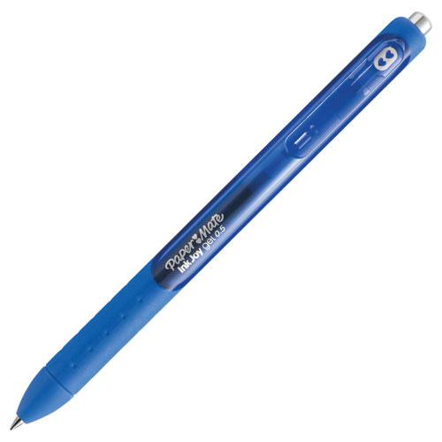 InkJoy Gel Pen, Retractable, Micro 0.5 mm, Blue Ink, Blue Barrel, Dozen. Picture 5