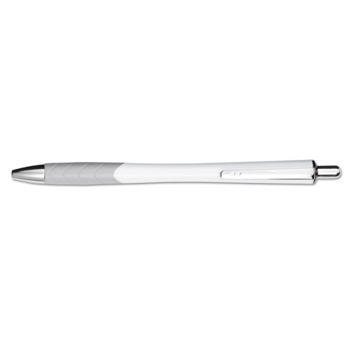 InkJoy 700 RT Ballpoint Pen, Retractable, Medium 1 mm, Black Ink, White/Gray Barrel, Dozen. Picture 3