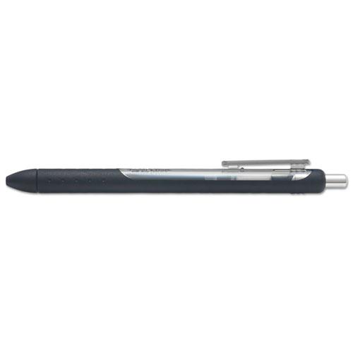 InkJoy Gel Pen, Retractable, Micro 0.5 mm, Black Ink, Black Barrel, Dozen. The main picture.