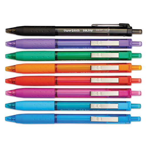 InkJoy 300 RT Ballpoint Pen Retractable, Medium 1 mm, Assorted Ink and Barrel Colors, 24/Pack. Picture 7