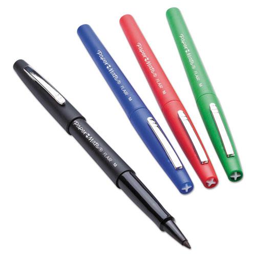 Point Guard Flair Felt Tip Porous Point Pen, Stick, Bold 1.4 mm, Assorted Ink and Barrel Colors, 48/Pack. Picture 6