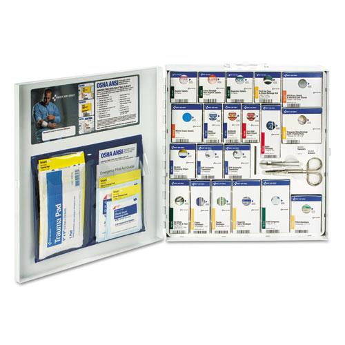 ANSI 2015 SmartCompliance General Business First Aid Station for 50 People, 241 Piece, Metal Case. Picture 2