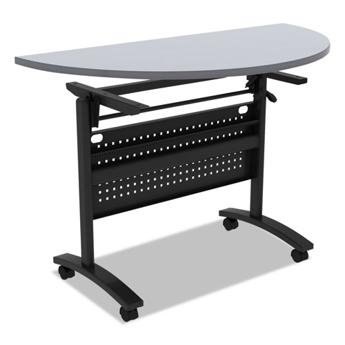 Alera Valencia Flip Training Table Base, Modesty Panel, 28.5 x 19.75 x 28.5, Black. Picture 3