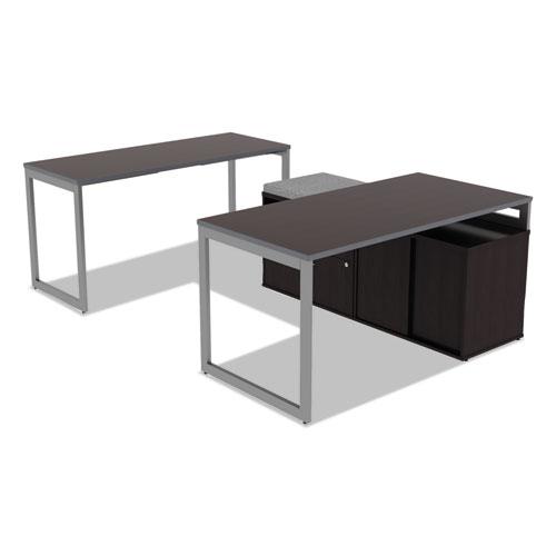 Alera Open Office Desk Series Adjustable O-Leg Desk Base, 47.25 to 70.78w x 23.63d x 28.5h, Silver. Picture 11