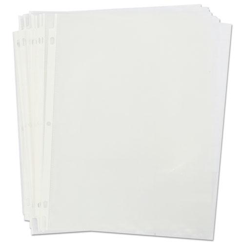 Top-Load Poly Sheet Protectors, Std Gauge, Nonglare, Clear, 50/Pack. Picture 5