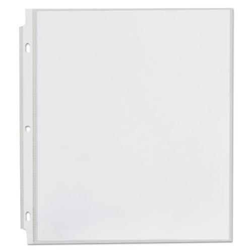 Top-Load Poly Sheet Protectors, Std Gauge, Nonglare, Clear, 50/Pack. Picture 4