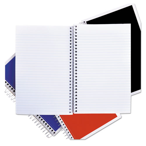 Wirebound Notebook, 3-Subject, Medium/College Rule, Assorted Cover Colors, (120) 9.5 x 6 Sheets, 4/Pack. Picture 2