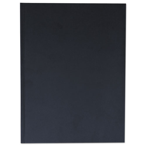 Casebound Hardcover Notebook, 1-Subject, Wide/Legal Rule, Black Cover, (150) 10.25 x 7.63 Sheets. Picture 1
