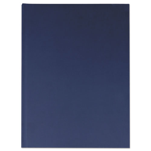 Casebound Hardcover Notebook, 1-Subject, Wide/Legal Rule, Dark Blue Cover, (150) 10.25 x 7.63 Sheets. Picture 1