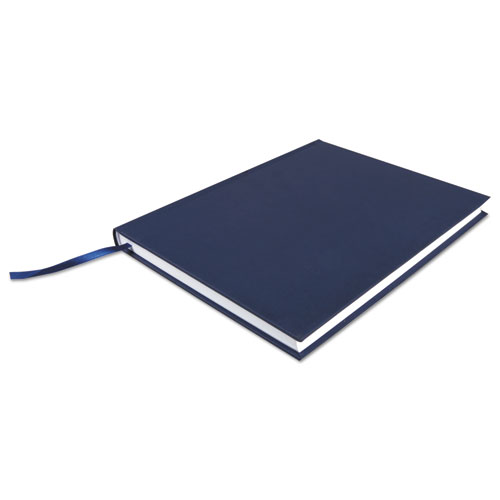 Casebound Hardcover Notebook, 1-Subject, Wide/Legal Rule, Dark Blue Cover, (150) 10.25 x 7.63 Sheets. Picture 3
