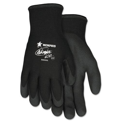 Ninja Ice Gloves, Black, Large. Picture 1
