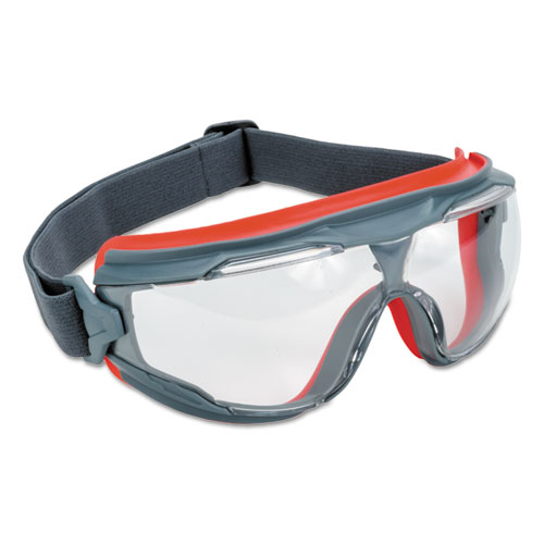 GoggleGear 500Series Safety Goggles, AntiFog, Red/Black Frame, Clear Lens,10/Ctn. Picture 2